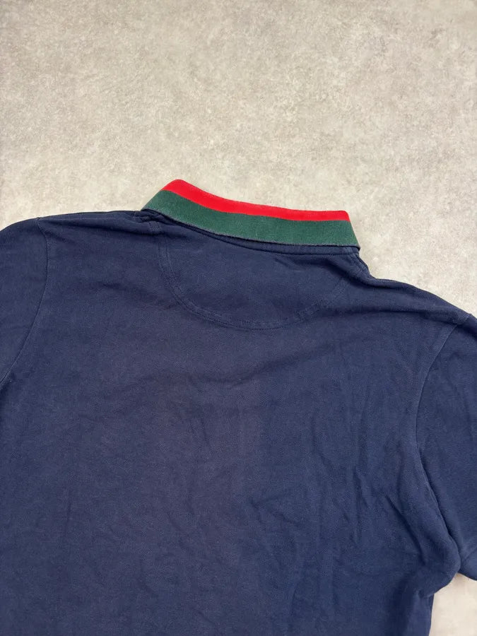 SS2009 Gucci Navy Embroidered Crest Polo by Frida Giannini jdFOXFD 5