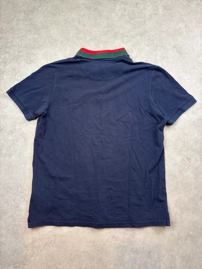 SS2009 Gucci Navy Embroidered Crest Polo by Frida Giannini jdFOXFD 4