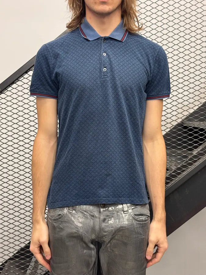 2010s Gucci Navy Monogram Polo sNpnbaT 1