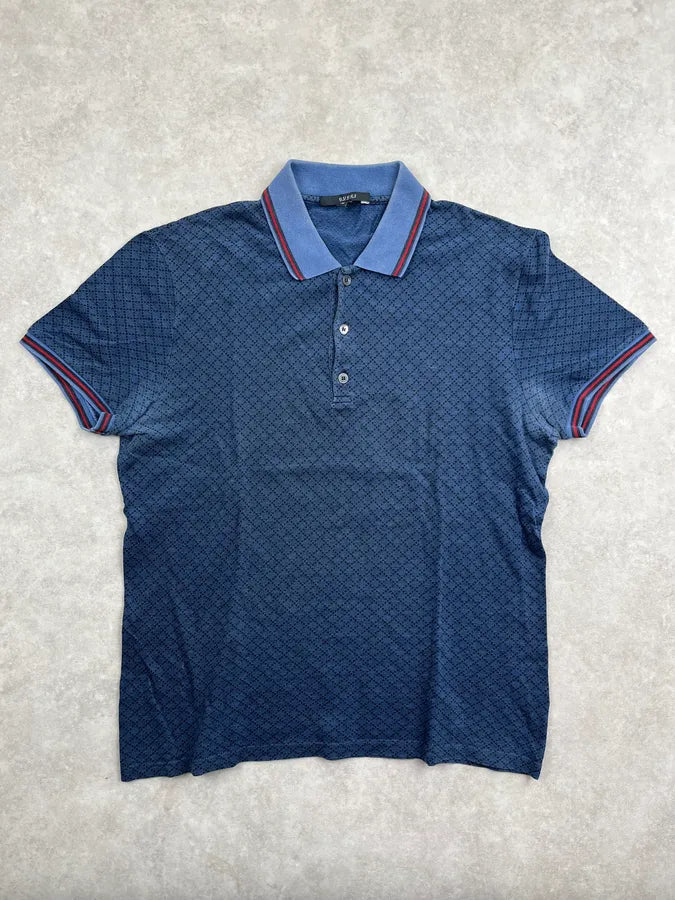 2010s Gucci Navy Monogram Polo sNpnbaT 0