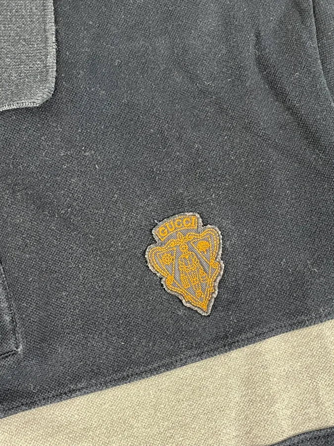 SS2008 Gucci Navy Embroidered Polo by Frida Giannini aPdcele 8