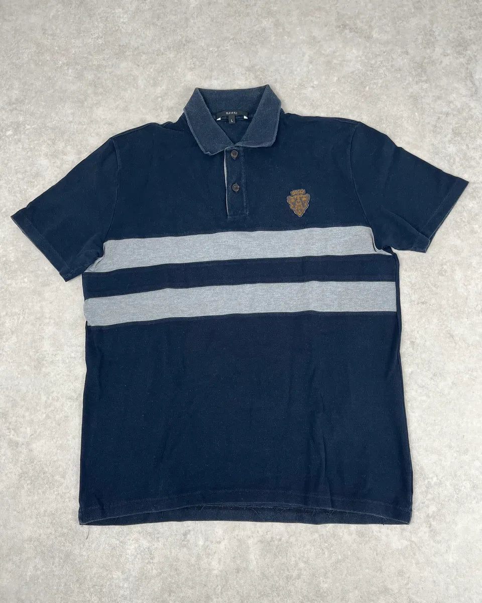 SS2008 Gucci Navy Embroidered Polo by Frida Giannini aPdcele 0