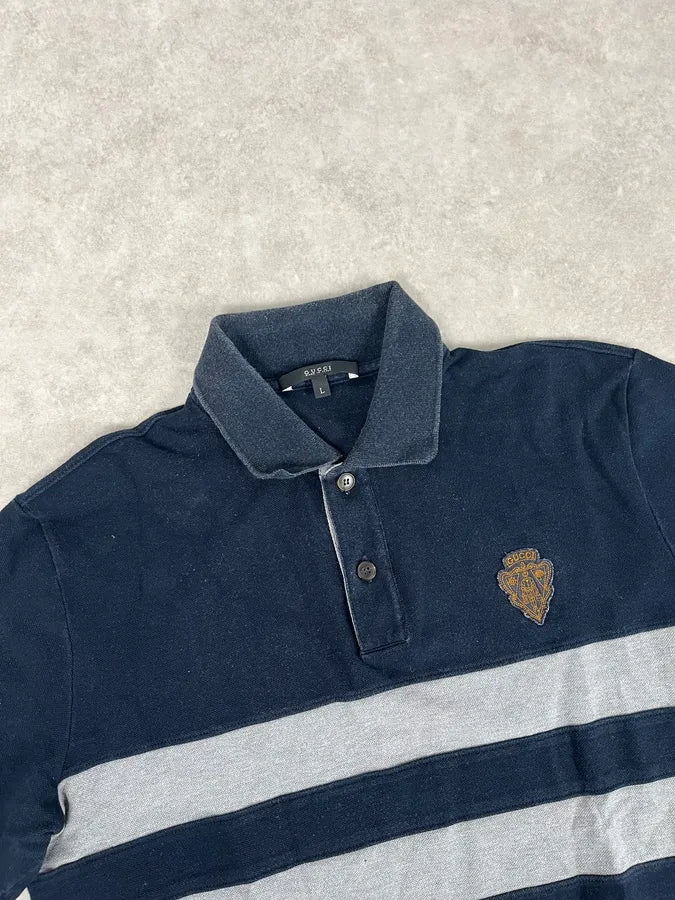 SS2008 Gucci Navy Embroidered Polo by Frida Giannini aPdcele 4