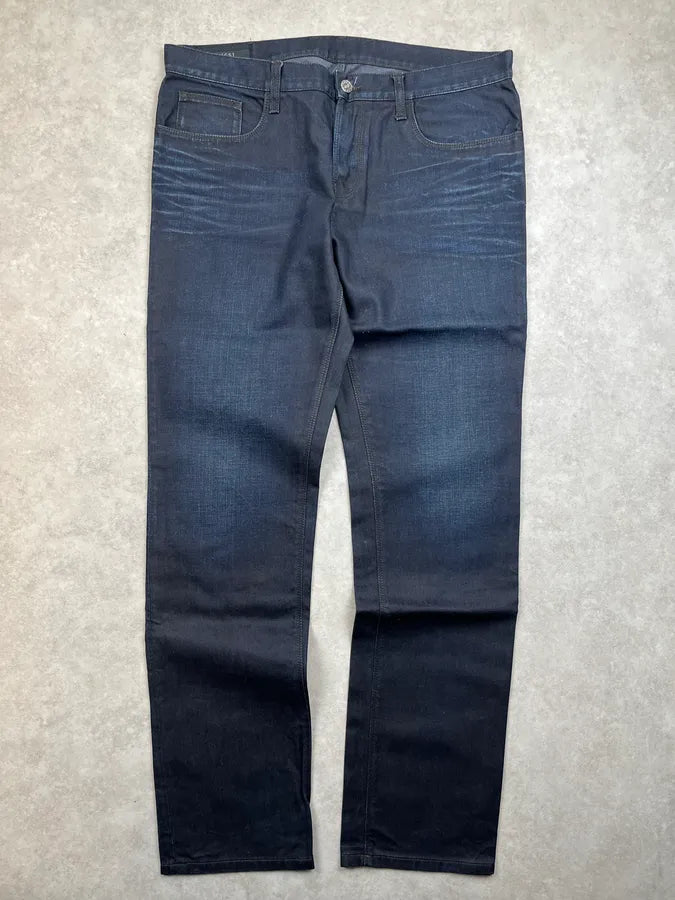 Gucci Navy Denim Faded Jeans xcagTKE 0