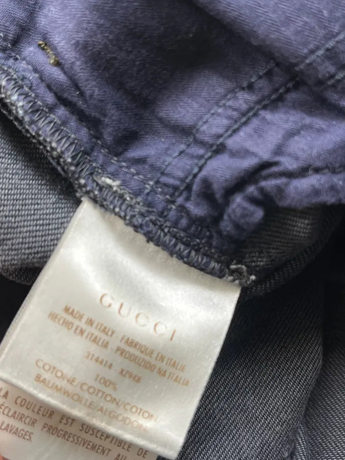 Gucci Navy Denim Faded Jeans xcagTKE 10