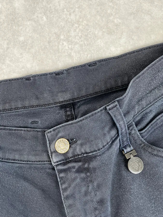 AW2008 Gucci Tern Blue Slim Pants by Frida Giannini bHqEIPg 8