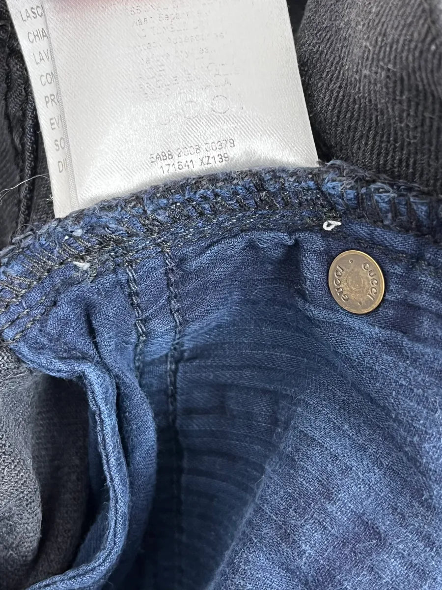 AW2008 Gucci Tern Blue Slim Pants by Frida Giannini bHqEIPg 11