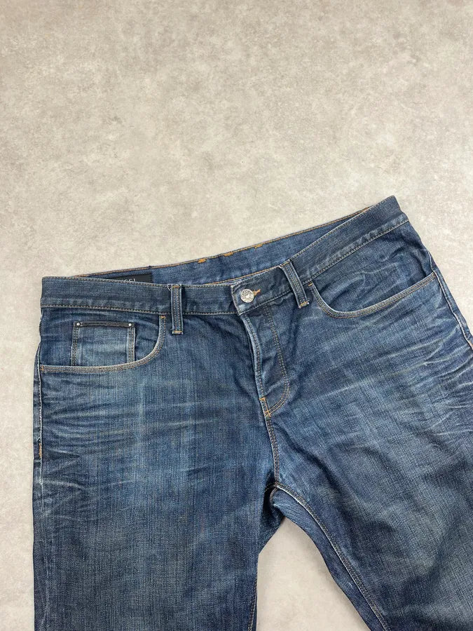2010s Gucci Navy Denim Straight Leg Jeans aDoLBho 5