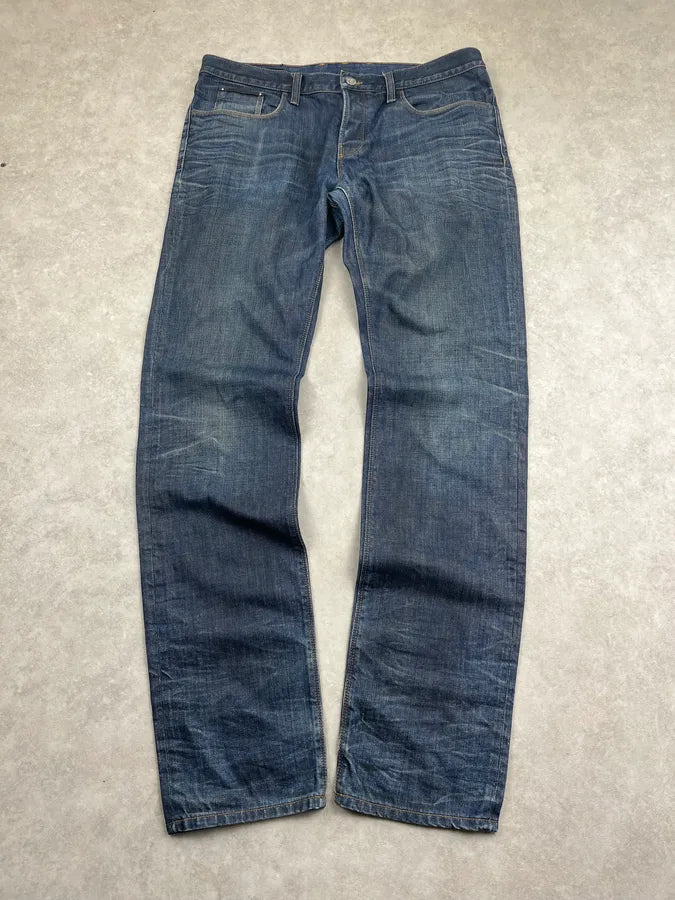 2010s Gucci Navy Denim Straight Leg Jeans aDoLBho 3