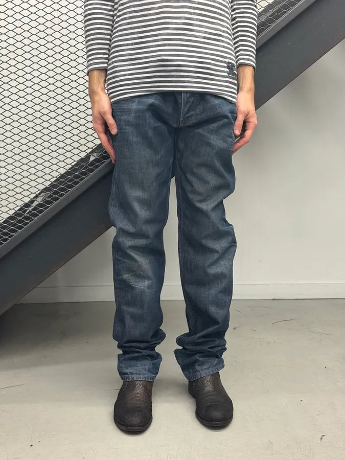 2010s Gucci Navy Denim Straight Leg Jeans aDoLBho 0