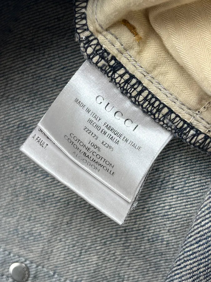 2010s Gucci Navy Denim Straight Leg Jeans aDoLBho 12