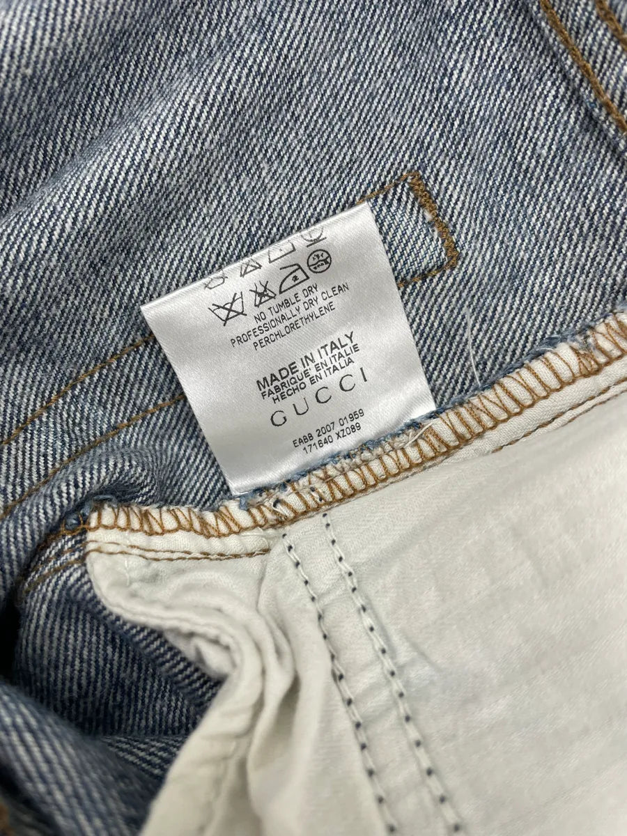 SS2007 Gucci Blue Slim Denim Jeans by Frida Giannini OnaTYTZ 11