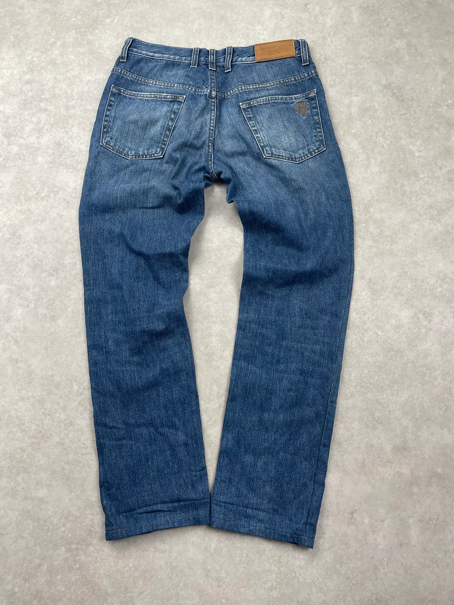 SS2007 Gucci Blue Slim Denim Jeans by Frida Giannini OnaTYTZ 1