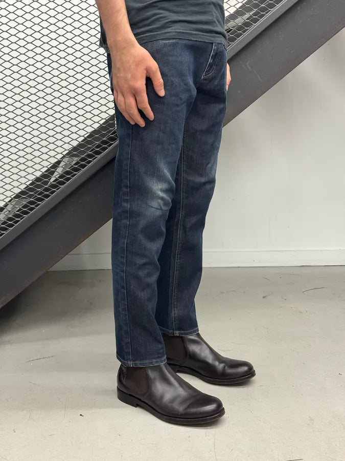 Gucci Navy Faded Slim Denim Jeans clfYvIo 2
