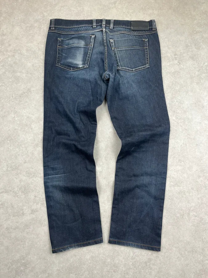 Gucci Navy Faded Slim Denim Jeans clfYvIo 6