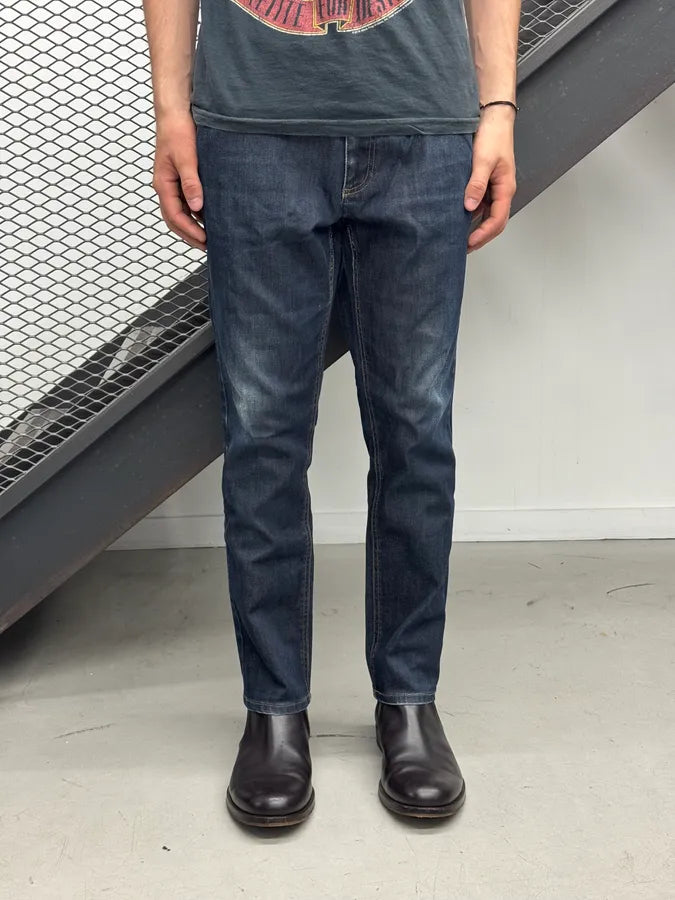 Gucci Navy Faded Slim Denim Jeans clfYvIo 1