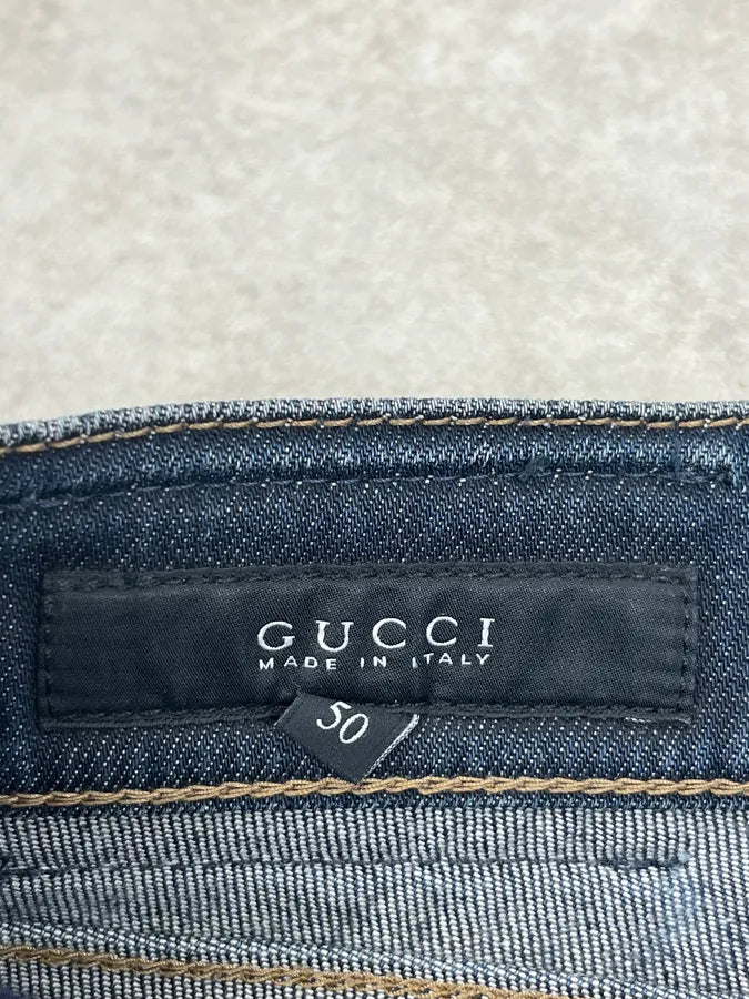 Gucci Navy Faded Slim Denim Jeans clfYvIo 12