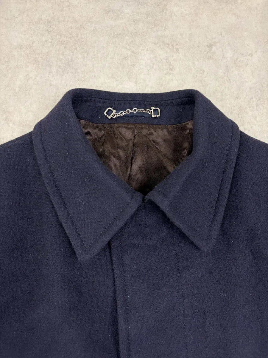 1990s Gucci Navy Cashmere Long Coat by Tom Ford zOjBOLH 4