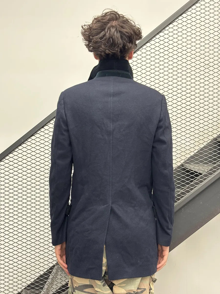 1990s Gucci Navy Cashmere Long Coat by Tom Ford zOjBOLH 2