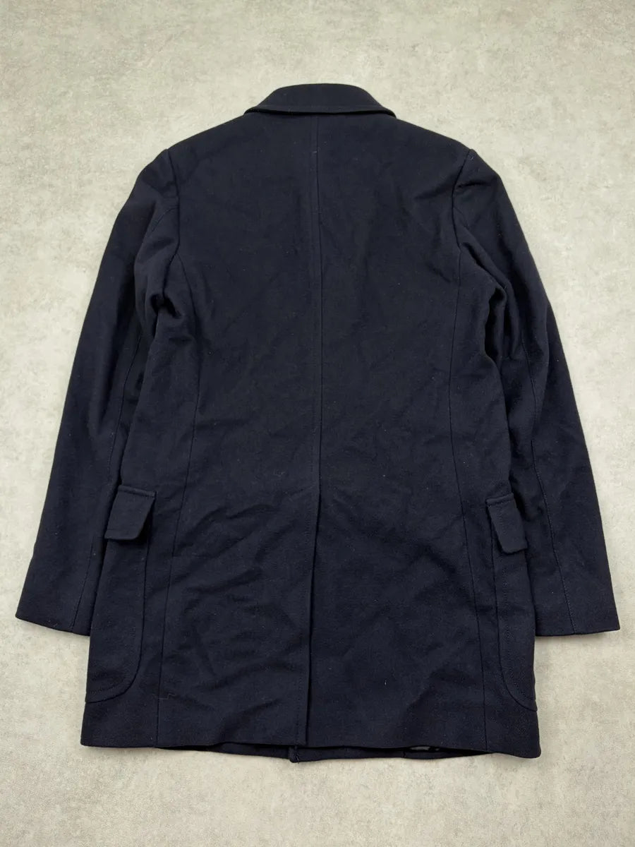1990s Gucci Navy Cashmere Long Coat by Tom Ford zOjBOLH 5