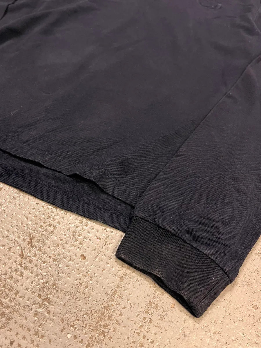 Gucci Navy Minimalist Longsleeve Polo smCQInH 5