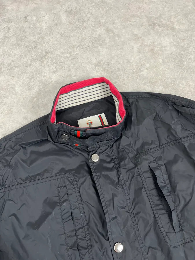 AW2007 Gucci Navy Multi Pockets Nylon Light Jacket by Frida Giannini amVevmL 4