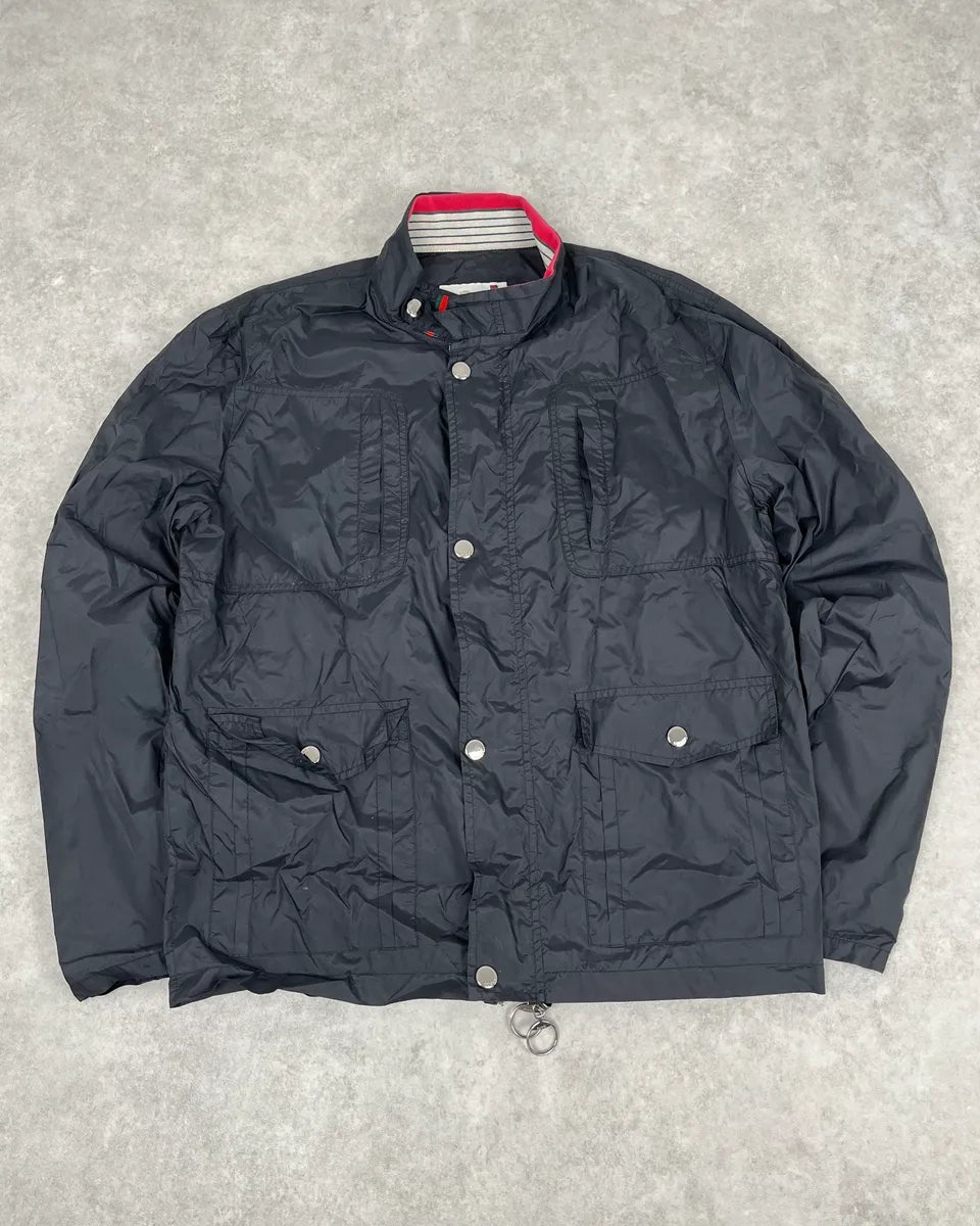 AW2007 Gucci Navy Multi Pockets Nylon Light Jacket by Frida Giannini amVevmL 0