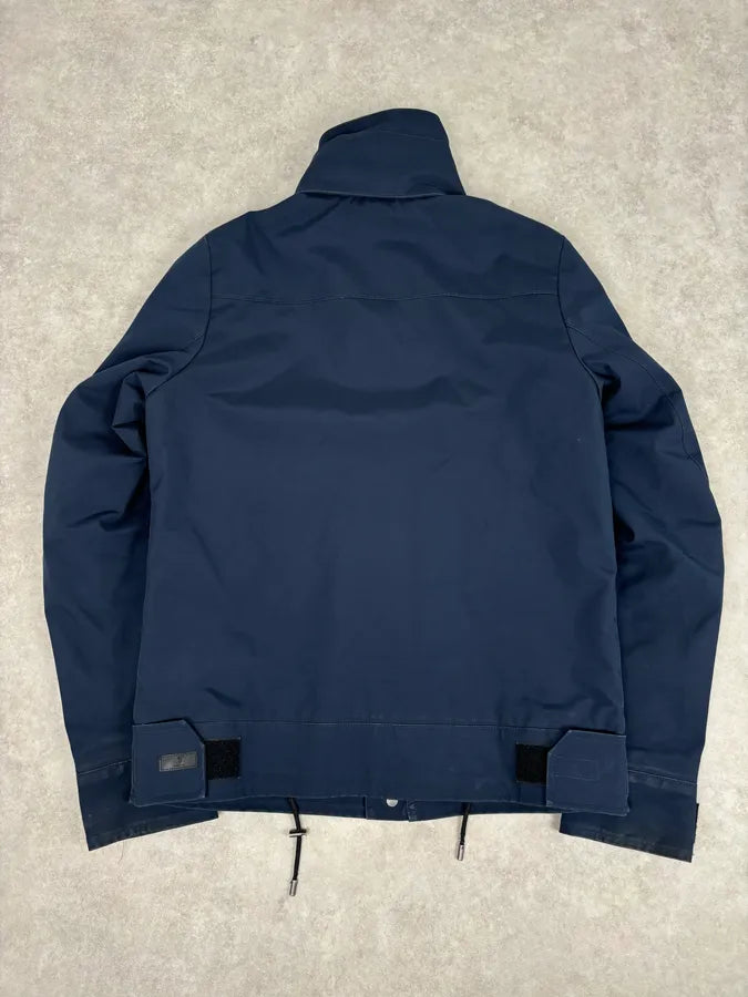 AW2014 Gucci Navy Nylon Hidden Hood Windbreaker Jacket WUrqSez 4