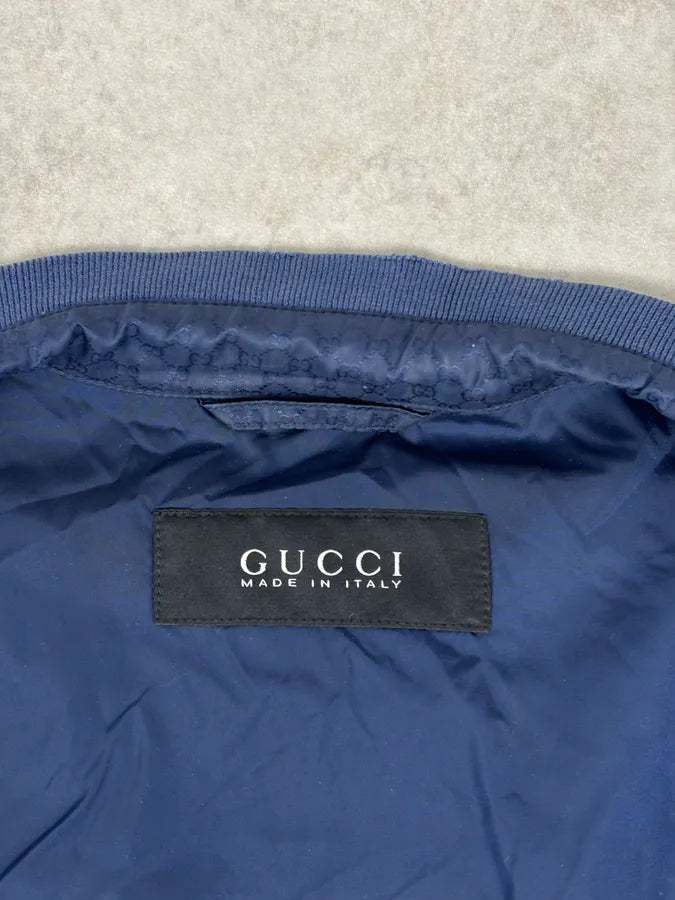 2010s Gucci Navy Nylon Monogram Light Jacket DTrfayi 7