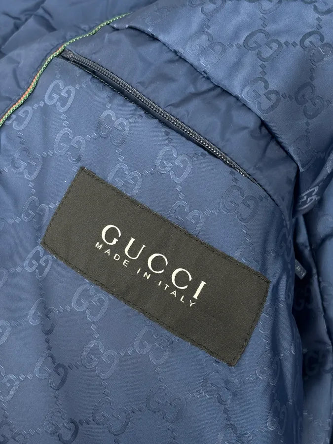 AW2010 Gucci Navy Nylon Quilted Puffer Jacket AsgKXnz 9