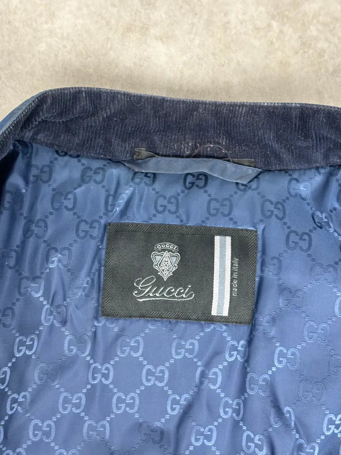 AW2010 Gucci Navy Nylon Quilted Puffer Jacket AsgKXnz 8