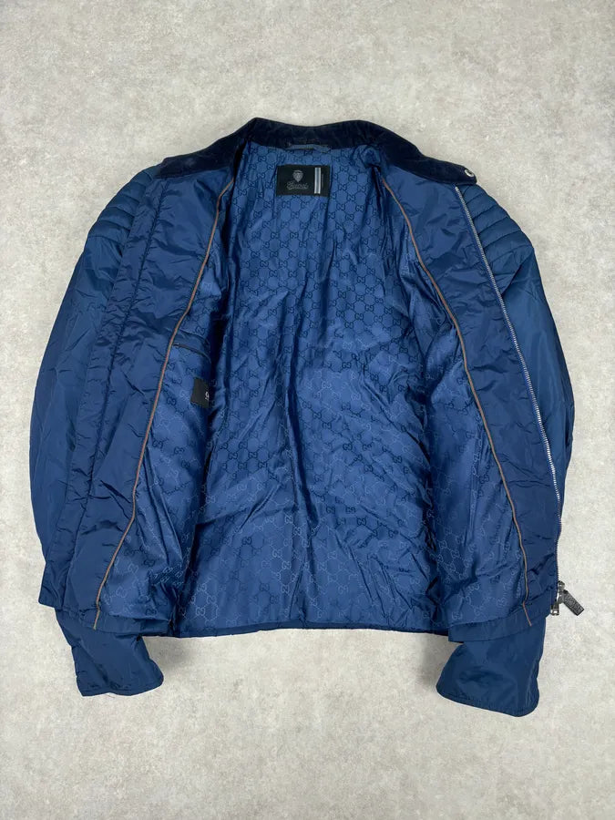AW2010 Gucci Navy Nylon Quilted Puffer Jacket AsgKXnz 6