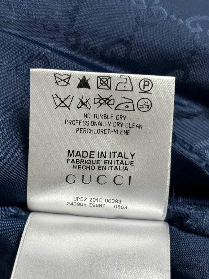 AW2010 Gucci Navy Nylon Quilted Puffer Jacket AsgKXnz 11