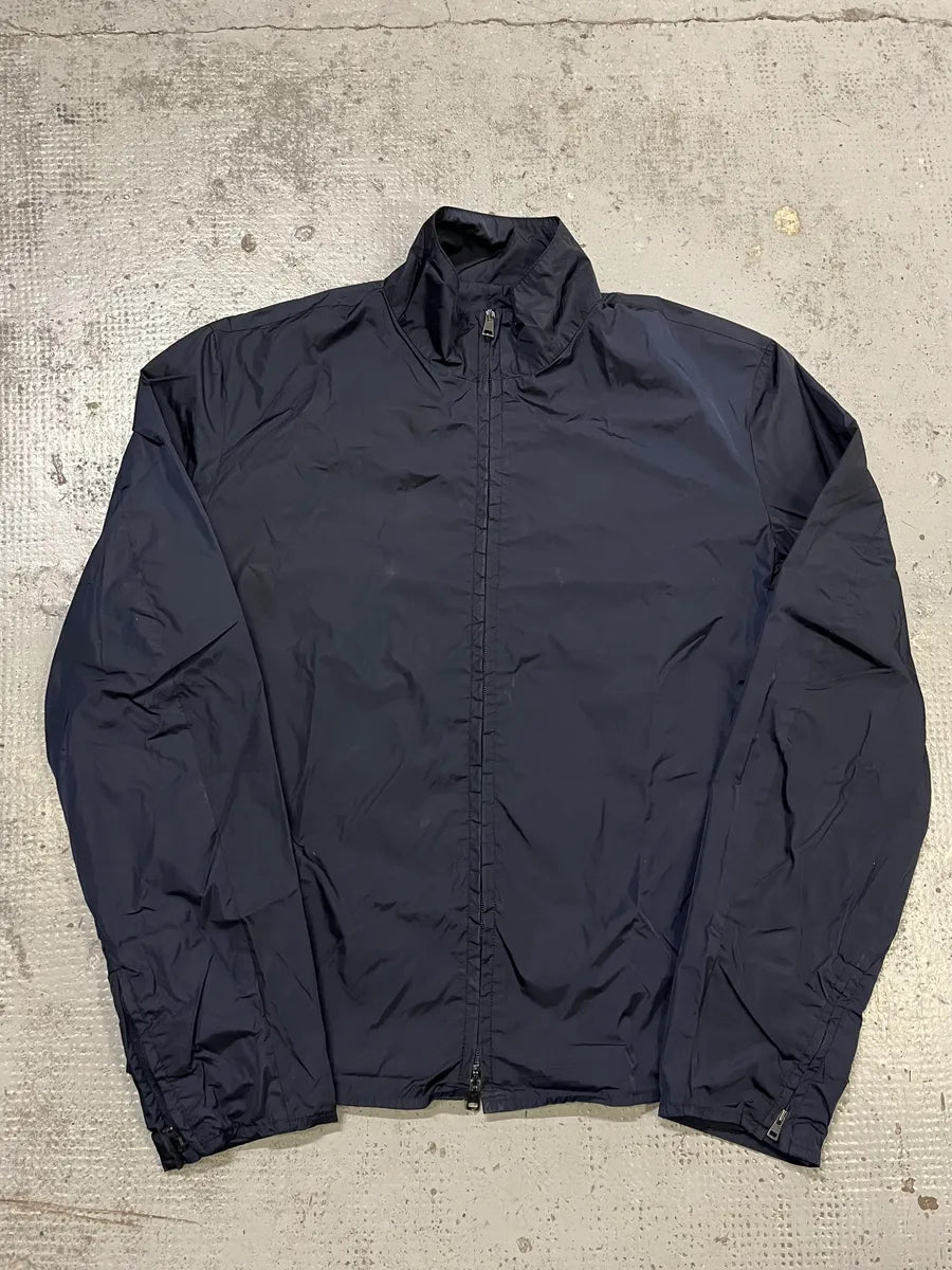 Gucci Navy Nylon Windbreaker Jacket uYcxJxB 0