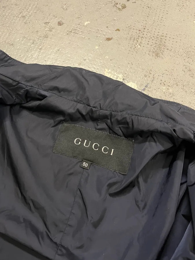 Gucci Navy Nylon Windbreaker Jacket uYcxJxB 10