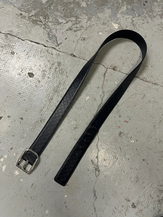 Gucci Navy Propaganda Leather Belt eKoHSKf 4