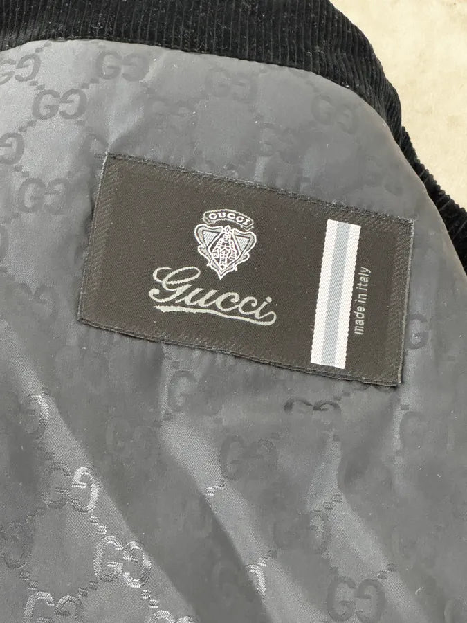 AW2011 Gucci Navy Quilted Nylon Zip-Up Jacket by Frida Giannini HGuSpAj 10