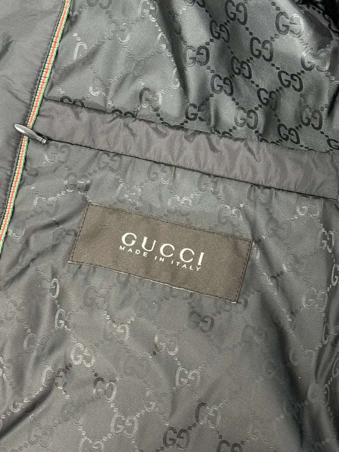AW2011 Gucci Navy Quilted Nylon Zip-Up Jacket by Frida Giannini HGuSpAj 11