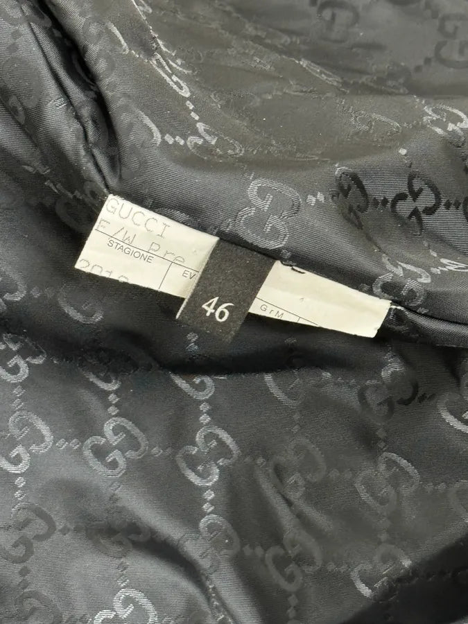 AW2011 Gucci Navy Quilted Nylon Zip-Up Jacket by Frida Giannini HGuSpAj 12