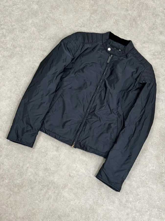 AW2011 Gucci Navy Quilted Nylon Zip-Up Jacket by Frida Giannini HGuSpAj 4