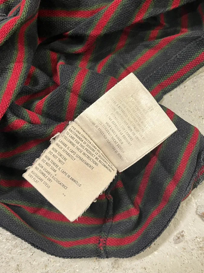 2000s Gucci Navy Red Striped Polo  uszWbcL 9