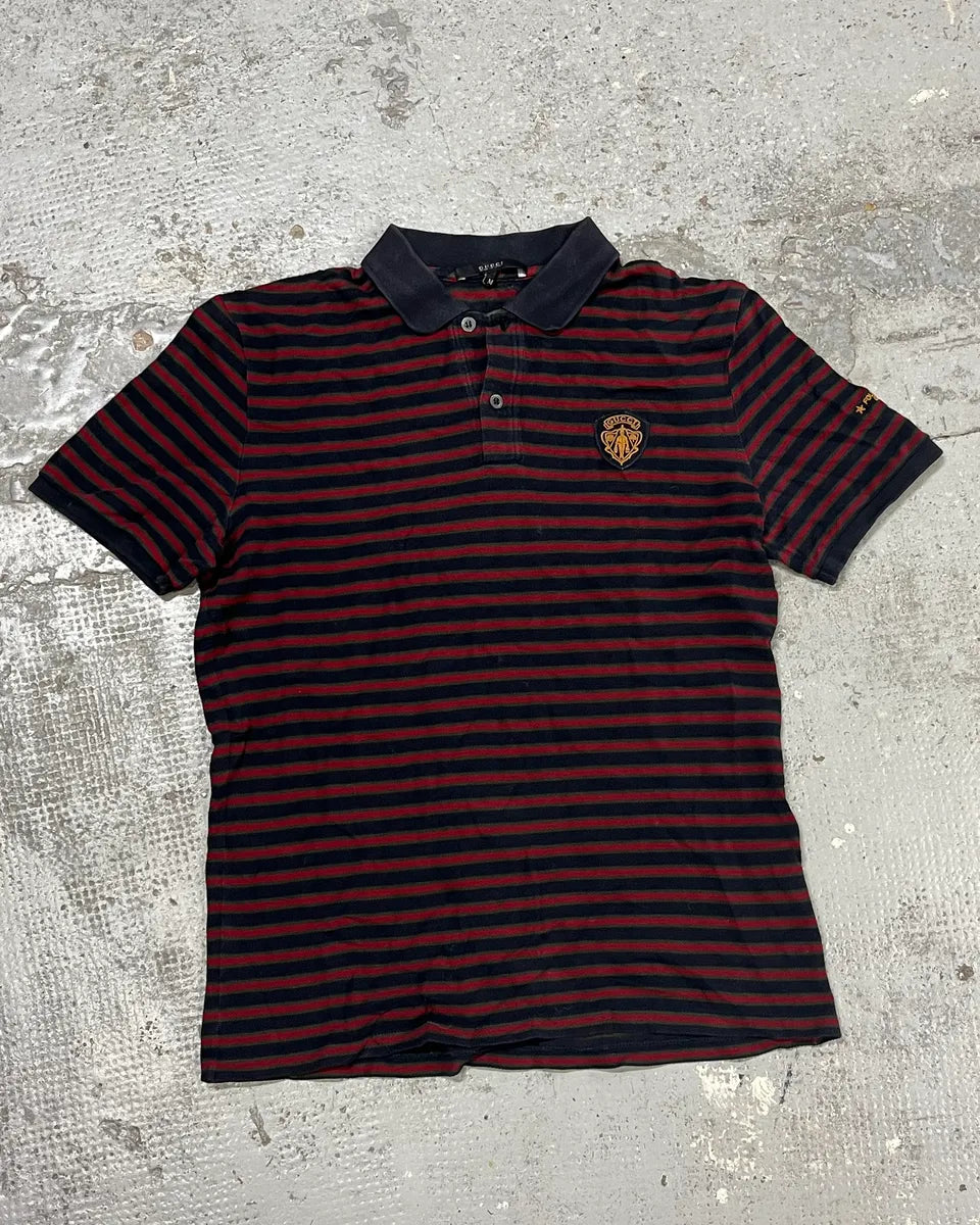 2000s Gucci Navy Red Striped Polo  uszWbcL 2