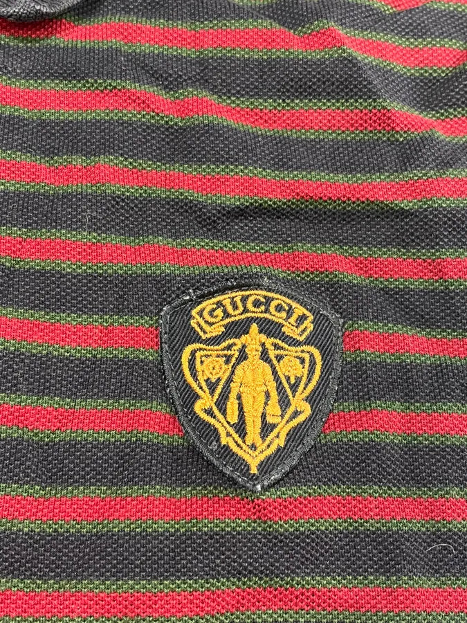 2000s Gucci Navy Red Striped Polo  uszWbcL 7