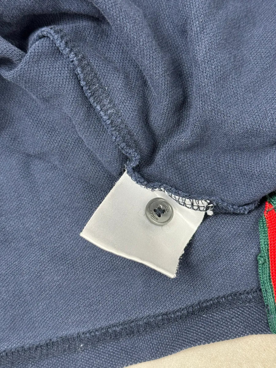 Gucci Navy Signature Polo Shirt IfJwNhc 9
