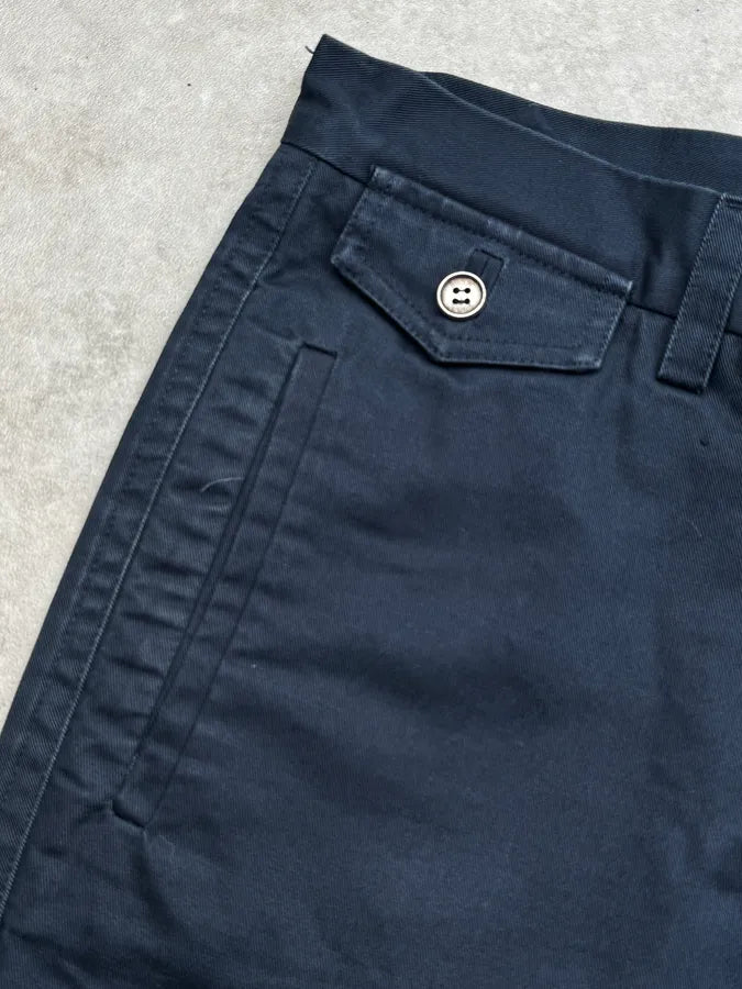 SS2009 Gucci Navy Silver Medal Chinos Pants by Frida Giannini SBESbxh 9
