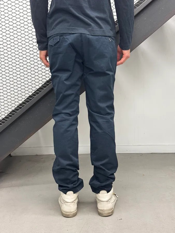 SS2009 Gucci Navy Silver Medal Chinos Pants by Frida Giannini SBESbxh 5