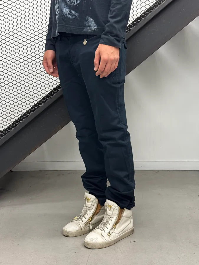 SS2009 Gucci Navy Silver Medal Chinos Pants by Frida Giannini SBESbxh 4