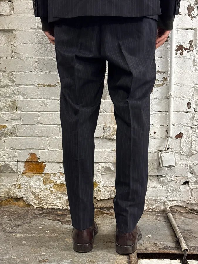 2000s Gucci Navy Striped Wool Blazer & Pants Set by Tom Ford oTUTNcp 19