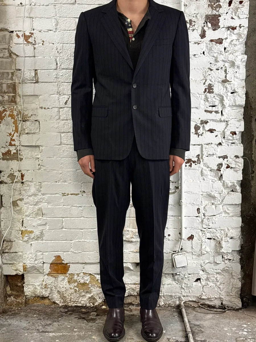 2000s Gucci Navy Striped Wool Blazer & Pants Set by Tom Ford oTUTNcp 1
