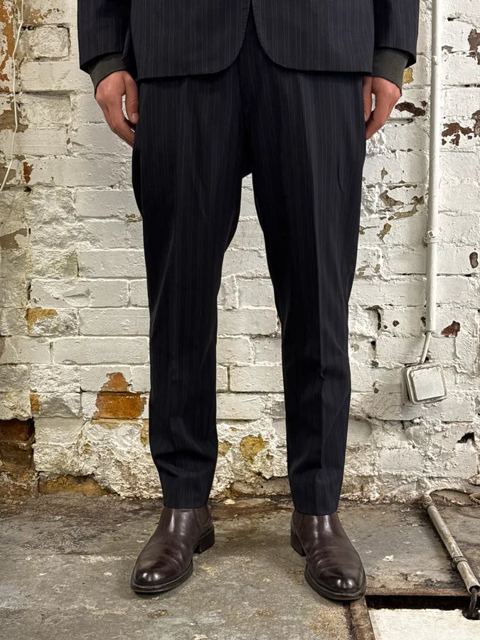 2000s Gucci Navy Striped Wool Blazer & Pants Set by Tom Ford oTUTNcp 17